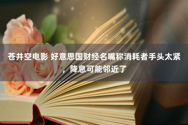 苍井空电影 好意思国财经名嘴称消耗者手头太紧，降息可能邻近了