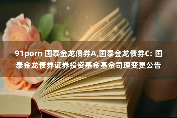 91porn 国泰金龙债券A,国泰金龙债券C: 国泰金龙债券证券投资基金基金司理变更公告