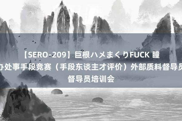 【SERO-209】巨根ハメまくりFUCK 瞳 青岛举办处事手段竞赛（手段东谈主才评价）外部质料督导员培训会