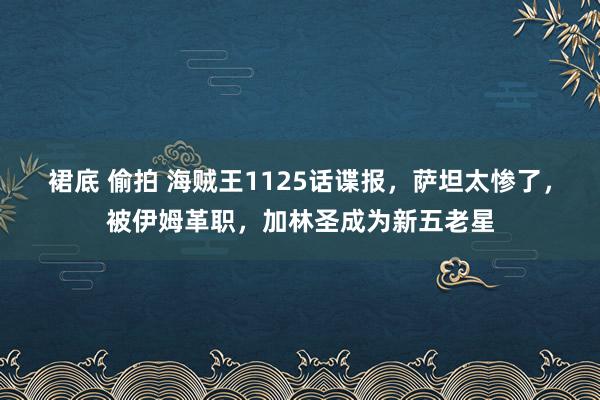 裙底 偷拍 海贼王1125话谍报，萨坦太惨了，被伊姆革职，加林圣成为新五老星