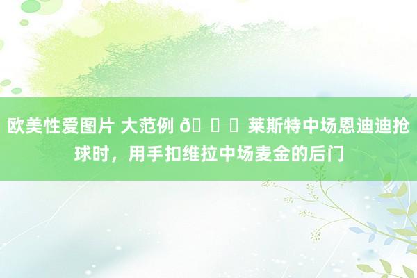 欧美性爱图片 大范例 ?莱斯特中场恩迪迪抢球时，用手扣维拉中场麦金的后门