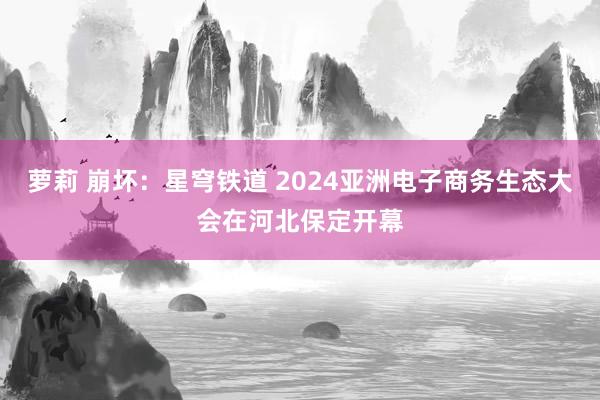 萝莉 崩坏：星穹铁道 2024亚洲电子商务生态大会在河北保定开幕