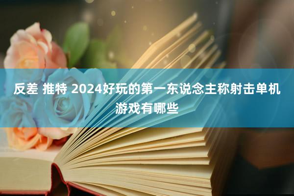 反差 推特 2024好玩的第一东说念主称射击单机游戏有哪些